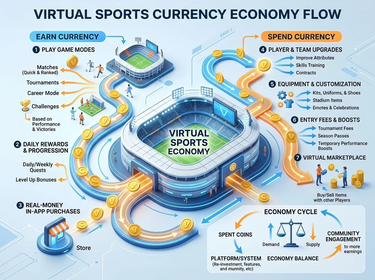 Fictional Coin Economy Flow Chart